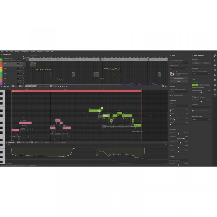 Dreamtonics Synthesizer V Studio 2 Pro 中文套組 AI 人聲/虛擬歌手 AI仿聲製作軟體 (內含3種人聲) (序號下載版)